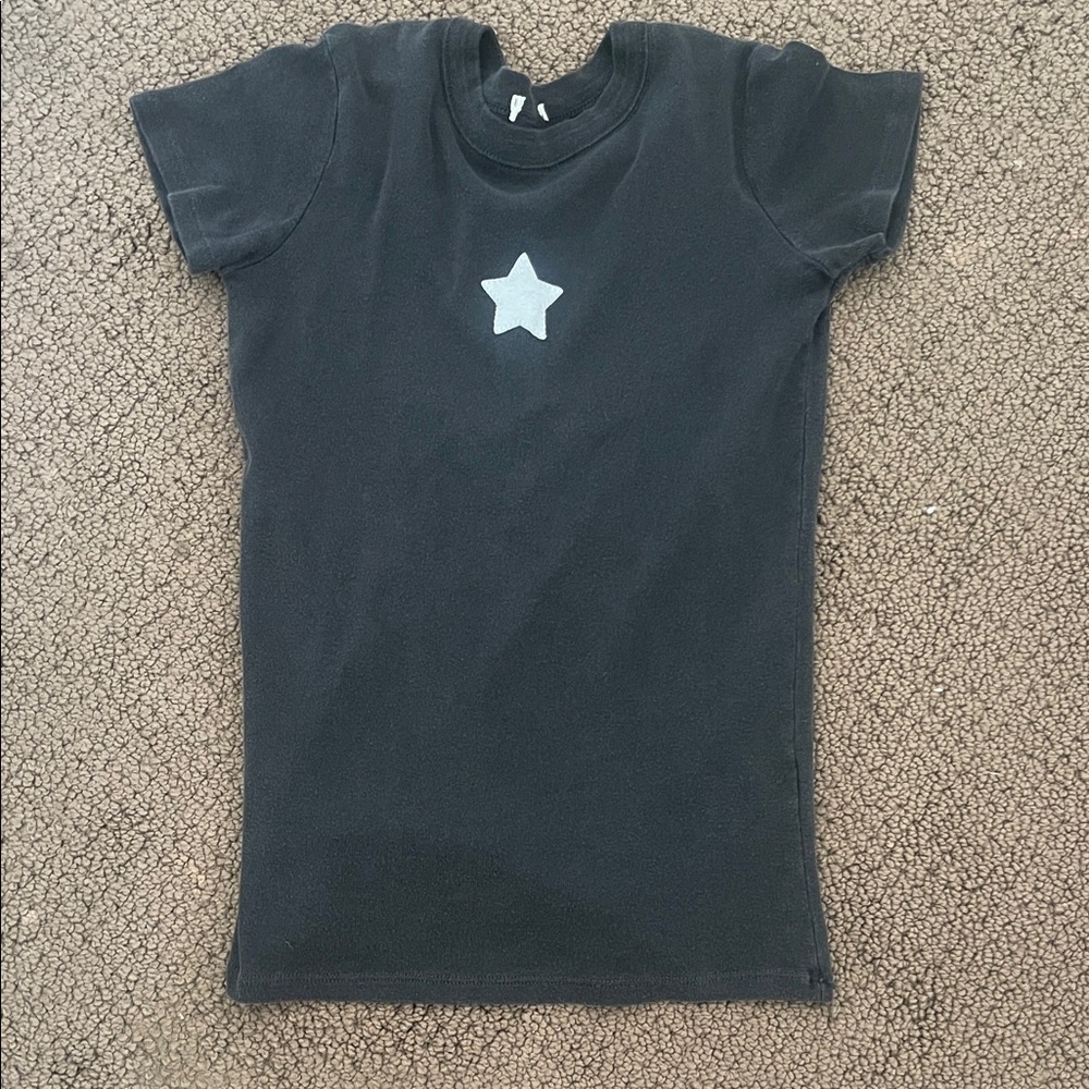 Brandy Melville brand new star black t shirt!